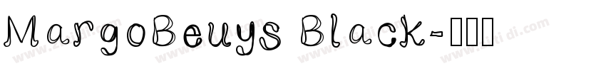 MargoBeuys Black字体转换